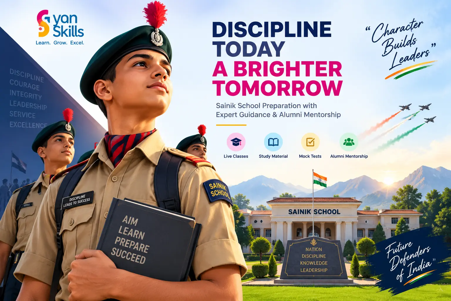 Sainik School preparation illustration